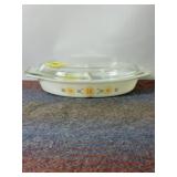 TOWN & COUNTRY OVAL DIVIDER PYREX DISH