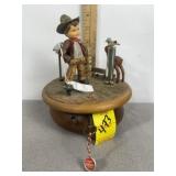 "HAPPY WANDERER" THORENS SWITZERLAND MUSIC BOX