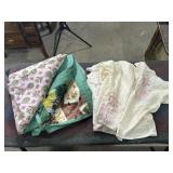 VINTAGE HANDMADE QUILT & PJ