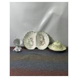 KPM VINTAGE DIVIDED SERVING DISH, SUGAR SCUTTLER