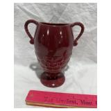 RED WING CERAMIC VASE, 6 1/4" T