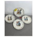 4 HIGHWOOD, MT ADVERTSISING PLATES, CHIPS