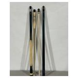 2 POOL CUES, CUTEC, NICE SHAPE