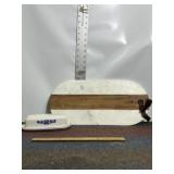 MARBLE CUTTING BOARD, BUTTER DISH