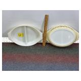 1 1/2 QT PYREX DIVIDED DISHES