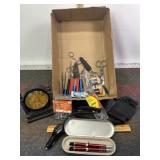 HARDWEARE, HAND TOOLS, BATTERIES, CLOCK