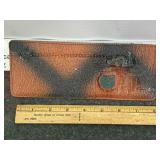 VINTAGE LEATHER ENGRAVED WALLET, THUNDERBIRD