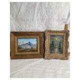 HEART MOUNTAIN, WY PAINTING, WINDMILL ON CANVAS