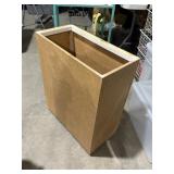 PEG BOARD CONTAINER ON WHEELS, 28" T