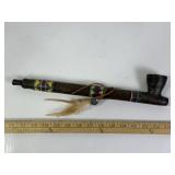DECORATIVE NATIVE AMERICAN PEACE PIPE