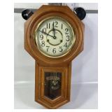 D & E REGULATOR WALL HANGING CLOCK, NO KEY