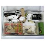 FISHING GOODIE  BOX** LURES, SCALE, SPEAR, VNTG