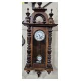 ANTIQUE VIENNA REGULATOR CLOCK W/ KEY