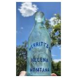 MERRITT & CO. HELENA, MT. HUTCH SODA BLOB BOTTTLE