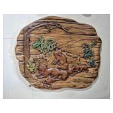 MACKY CERAMIC MOLDS 1980 FOX FAMILY WALL ART