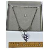ENAMELED ARROWHEAD W/ STERLING SILVER CHAIN