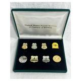 UNITED STATES FOREST SERVICE CENTURY PINS IN CASE