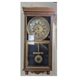 SESSIONS ANTIQUE OAK 31 DAY REGULATOR CLOCK (WORKS