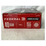 FEDERAL .40 S&W 155GR 50 RNDS AMMO