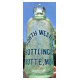 HUTCH SODA BOTTLE NORTHWESTERN BUTTE, MONTANA