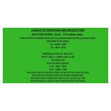 GOOD LUCK & HAPPY BIDDING!!!