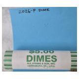 2026-P BANK ROLL OF "EMERGING LIBERTY" DIMES