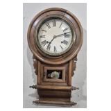 ANTIQUE REGULATOR WALL CLOCK