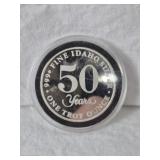 CLAYTON SILVER MINES 1 TROY OUNCE SILVER COIN