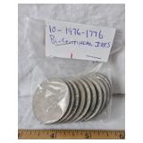 10 BI-CENTINEAL IKE DOLLARS