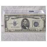 1934 SERIES D $5 SILVER CERTIFICATE