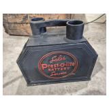 VINTAGE PREST-O-LITE AUTO BATTERY SERVICE BOX