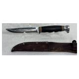 EARLY KA-BAR "UNION" 4" KNIFE W/ ORIGINAL SHEATH