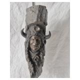 SIGNED "AAC" NATIVE AMERICAN WALL BRONZE #6 / 100
