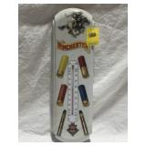 WINCHESTER METAL THERMOMETER (REPRO) 17" x 5"