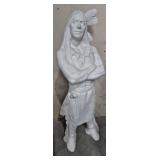 NATIVE AMERICAN "READY TO PAINT" CERAMIC STATUE