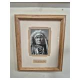 EDWARD CURTIS PRINT OF "WHITE MAN RUNS HIM"