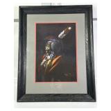 RAY DAN NATIVE AMERICAN ART (21.5" x 27.5" FRAME)