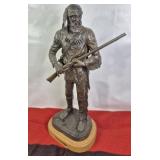 BOB SCRIVER 25" TALL BRONZE  "HAWKEN MAN"