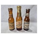 ANTIQUE MINI BLATZ, PABST, FALLS CITY BEER BOTTLES