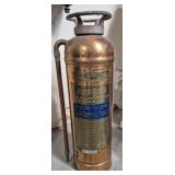 ANTIQUE COPPER W.D. ALLEN MFG 1st AID EXTINGUISHER