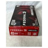 FEDERAL .40 S&W 155GR 50 RNDS AMMO