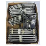 VINTAGE METAL TRIAN TRACKS & TRANSFORMER