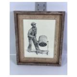 DON GREYTAK NUMBER & SIGNED FRAMED PRINT