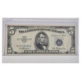 1953 $5 SILVER CERTIFICATE "5 OF A KIND"