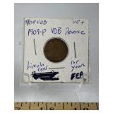 1909-P "VDB" WHEAT CENT (VG)