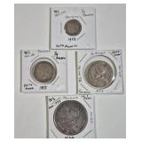 SILVER PANAMA BALBOA 4 COIN SET