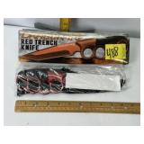 NEW DRAGON FIRE TRENCH KNIFE RED