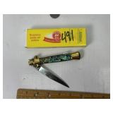 NEW KISSING CRANE SWITCH BLADE KNIFE