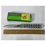 NEW METAL SCHRADE BUTTERFLY KNIFE