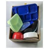 PLASTIC SERVEWARE, SCHOOL LUNCH TRAY